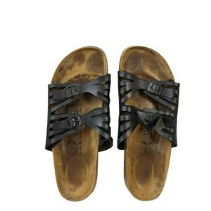 Betula size 10 black 2 Buckle Strap sandals